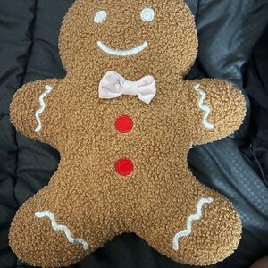Brown Gingerbread Plush Holiday Decoration